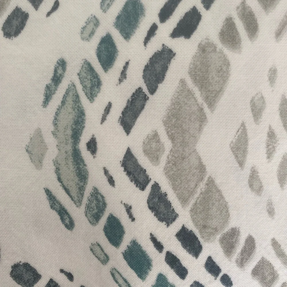 West Elm 84 L panel curtains 6 panels total. White navy and turquoise